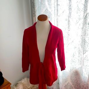 Red cardigan New York and compan size large